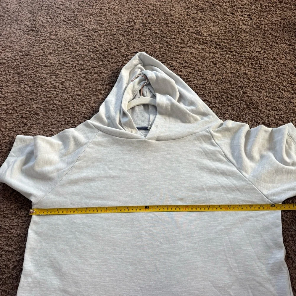 Under Armour Gray Short Sleeve Hoodie Pullover Oversized Sweatshirt M - Picture 8 of 8